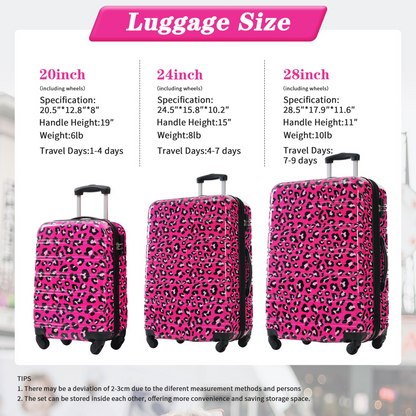 Start2Finish hardshell 3-piece spinner luggage set with TSA locks, lightweight travel suitcases for easy packing and secure travel.