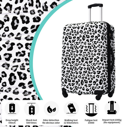 Start2Finish hardshell 3-piece spinner luggage set with TSA lock, lightweight travel suitcases for secure and easy packing