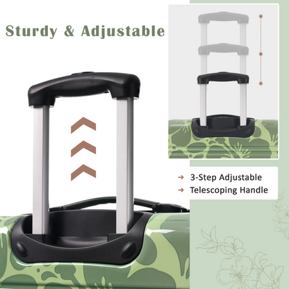 Start2Finish hardshell 3-piece spinner luggage set with TSA locks, lightweight suitcases, and durable hardside design.