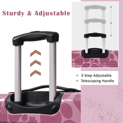 Start2Finish hardshell 3-piece spinner luggage set with TSA locks, lightweight suitcases showcasing durable hardside design and wheels.