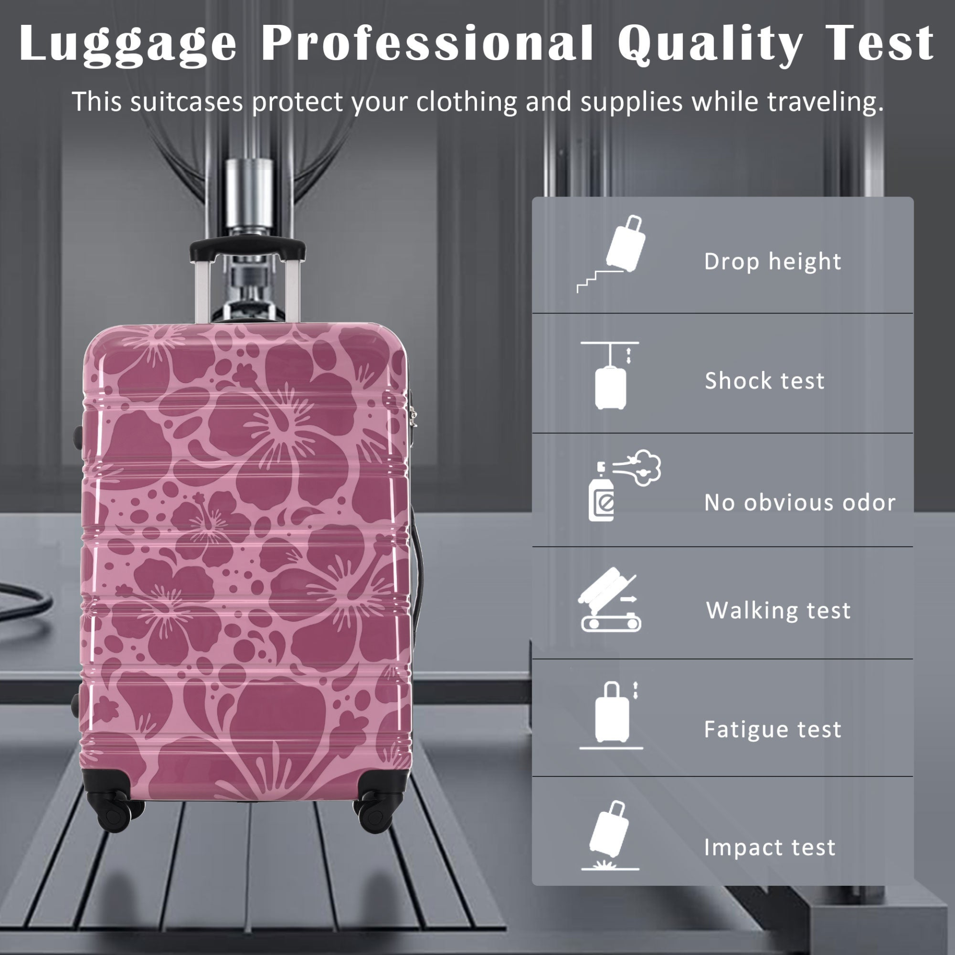 Start2Finish hardshell 3-piece spinner luggage set with TSA locks, lightweight hardside suitcases for travel.