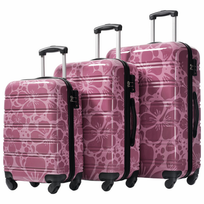 Start2Finish hardshell 3-piece spinner luggage set with TSA locks, lightweight suitcases featuring durable hardside construction.