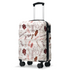 Lightweight glossy hardshell travel suitcase with spinner wheels and TSA lock, branded Start2Finish, suitable for carry-on travel.