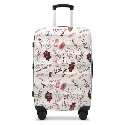 Start2Finish 3-piece hardshell luggage set with spinner wheels and TSA lock, featuring sleek suitcases for travel.