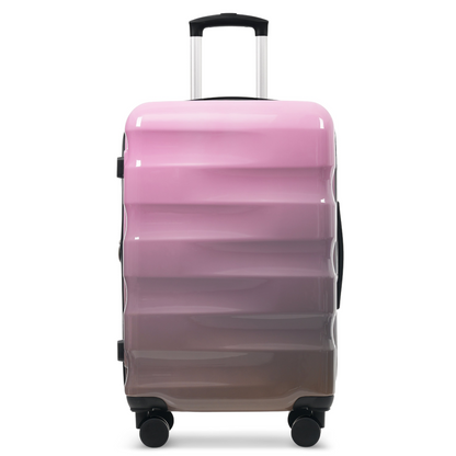 Start2Finish 3-piece hardshell luggage set with spinner wheels and TSA locks, showing durable suitcases in various sizes.