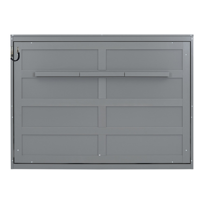 Start2Finish Murphy bed wall bed in full and queen sizes, shown folded against the wall with a modern design and wooden finish.