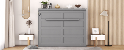 Full size and queen size Murphy bed wall bed by Start2Finish, folded against the wall with a sleek, modern design.