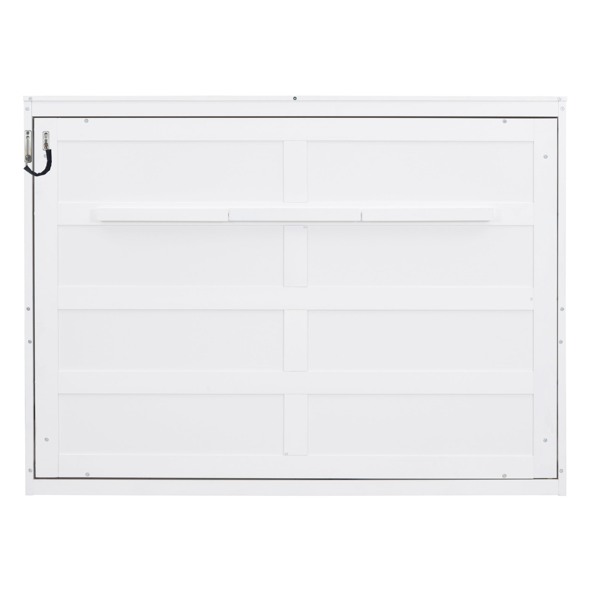 Full and queen size Murphy bed wall bed by Start2Finish, showcasing the folded bed against a wall with a modern design.