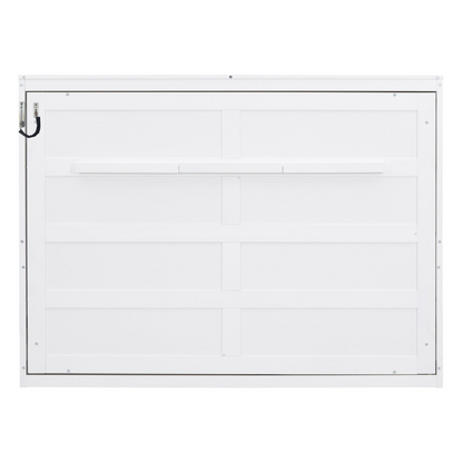 Full and queen size Murphy bed wall bed by Start2Finish, showcasing the folded bed against a wall with a modern design.
