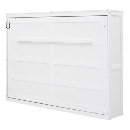 Start2Finish Murphy wall bed in full and queen sizes, folded against the wall with a sleek wooden finish and modern design.