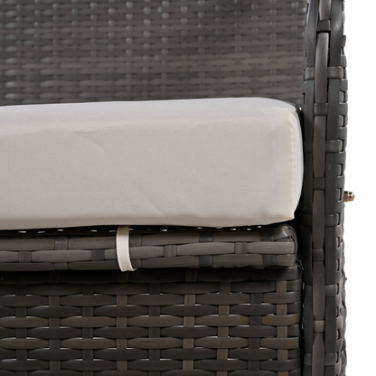 Start2Finish outdoor loveseat convertible to four seats and table, garden furniture ideal for lawns and outdoor gatherings.