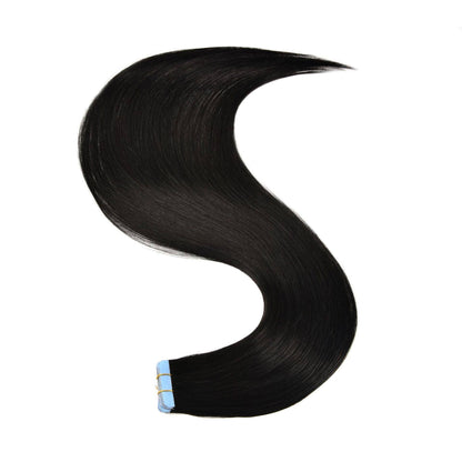 Carmine Juneberry No Trace invisible hair extension piece made of real female hair, blending seamlessly with natural hair.