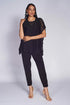 Purple Mango Riviera Top in textured mesh knit, stylish women&
