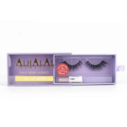 Sky Blueberry AL-317 AFRA 3D Nertsen Wimpers makeup false eyelashes with natural, fluffy mink hair for a dramatic eye look.