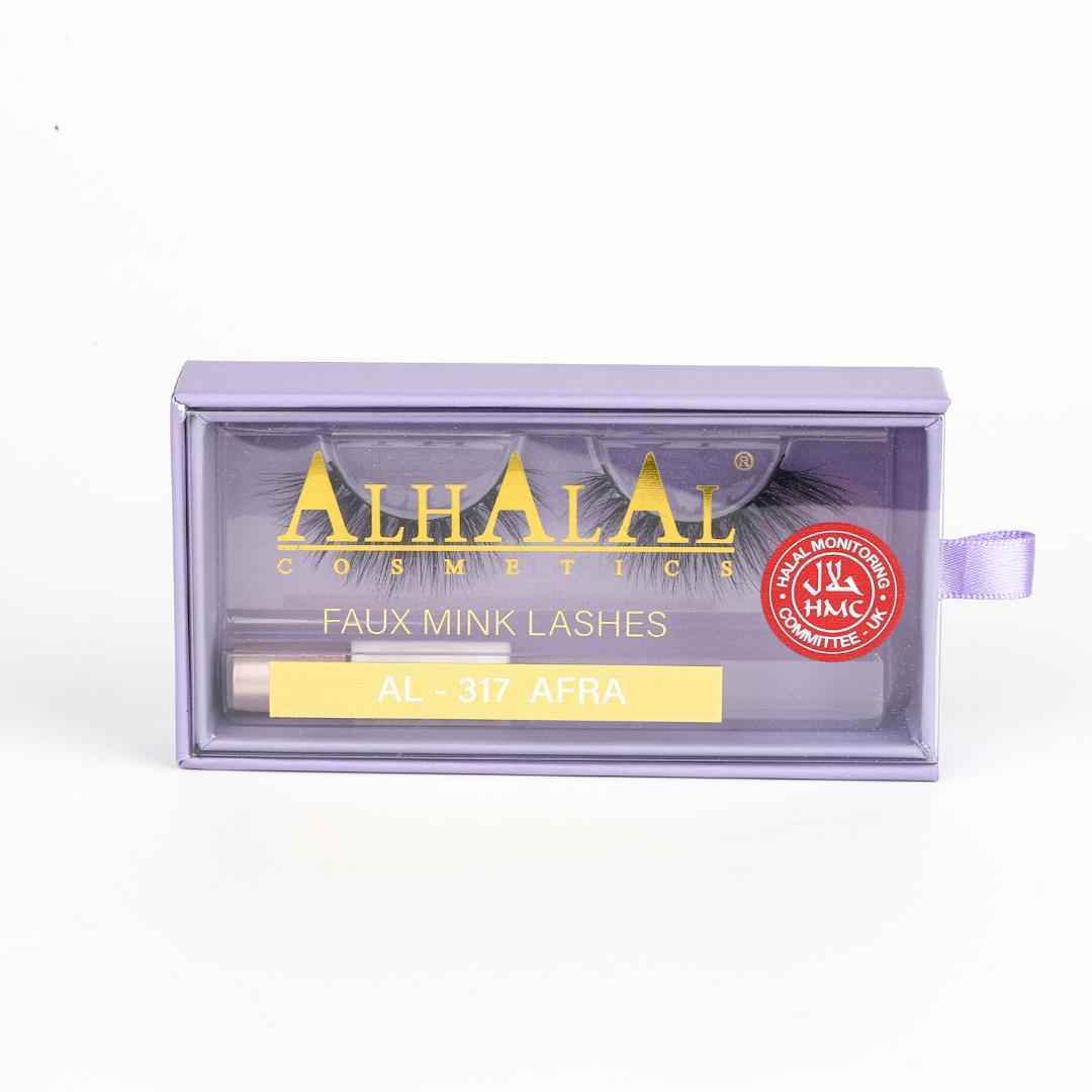 Sky Blueberry AL-317 AFRA 3D Nertsen Wimpers makeup false eyelashes on a white background