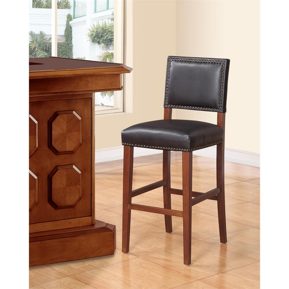 Black Brook Bar Stool by Start2Finish, showcasing a sleek modern furniture design with a sturdy frame and comfortable seat.