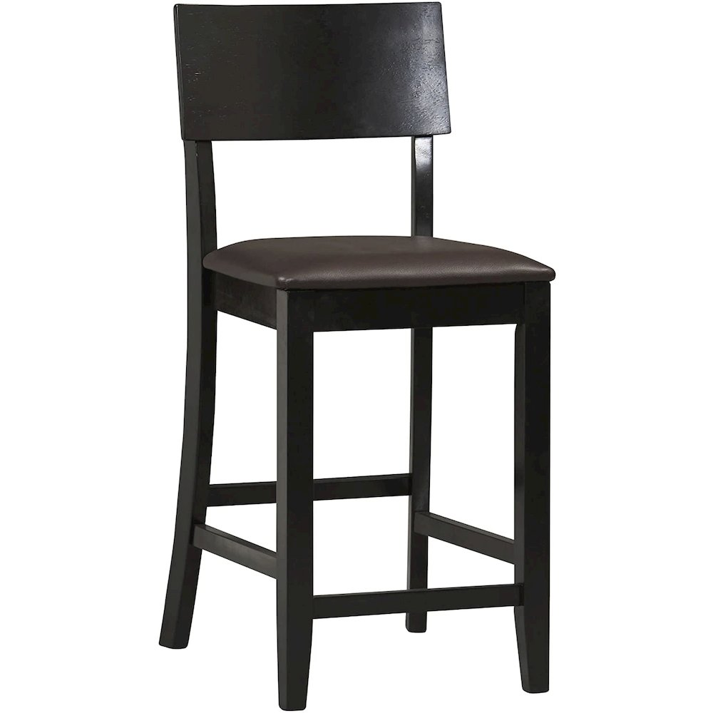 Start2Finish Torino 24-inch contemporary counter stool with wooden seat and metal frame, modern design for kitchen or bar area.