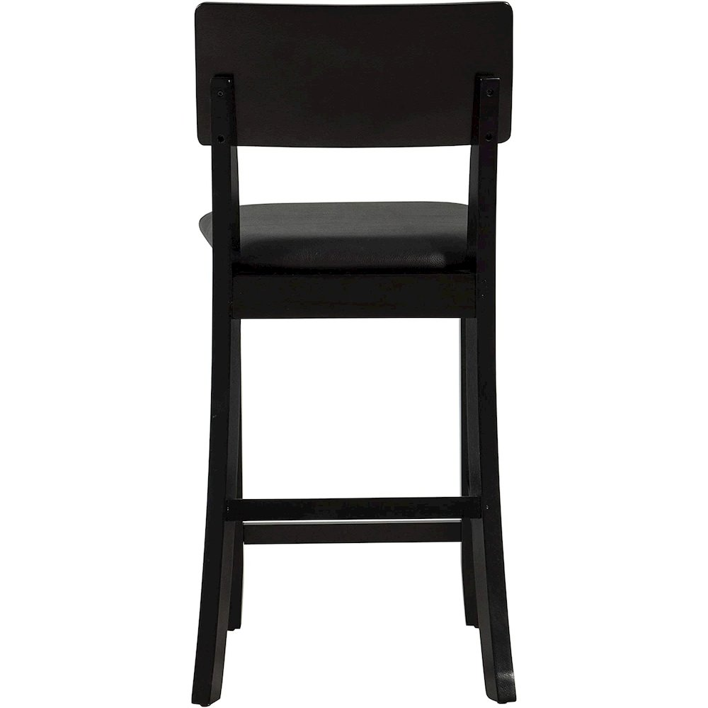 Start2Finish Torino 24-inch contemporary counter stool with sleek wooden legs and a cushioned seat for modern dining spaces.