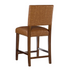 Brook Counter Stool 24 Caramel by Start2Finish, showing a contemporary wooden stool with a caramel finish and metal footrest.