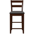 Start2Finish Triena 24-inch Soho counter stool with a modern design, featuring a metal frame and cushioned seat.