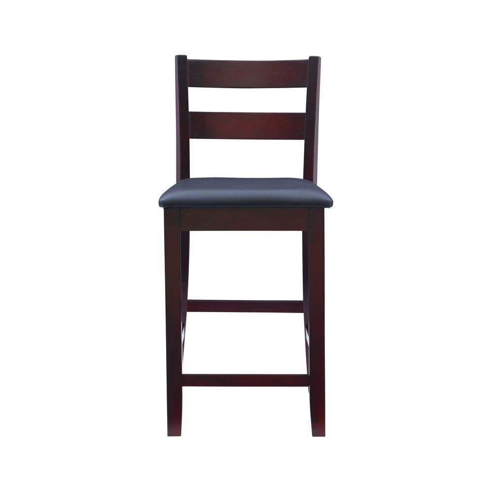 Start2Finish Triena 24-inch Soho counter stool with metal frame and cushioned seat, modern design for kitchen or bar area.