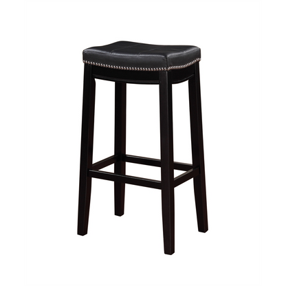 Claridge black barstool by Start2Finish with a sleek modern design, featuring a cushioned seat and sturdy metal frame.