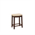 Start2Finish Claridge beige counter stool with wooden legs and upholstered seat, ideal for kitchen or bar area.