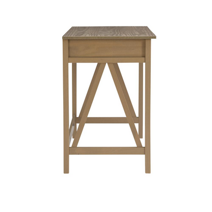 Start2Finish Titian Driftwood Desk showing a modern wooden furniture piece with a natural driftwood finish and sleek design.