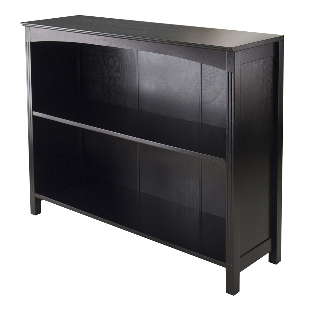 Start2Finish 3-tier Terrace Storage Shelf in Espresso, 37 inches wide, featuring three open shelves for organized storage.