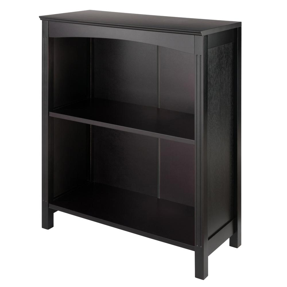 Start2Finish 3-tier Espresso Terrace Storage Shelf, 26-inch wide, with three wooden shelves and metal frame for organized storage.
