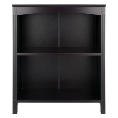 Start2Finish 3-tier Terrace Storage Shelf in Espresso, 26 inches wide, showing a sturdy wooden furniture piece with three open shelves.