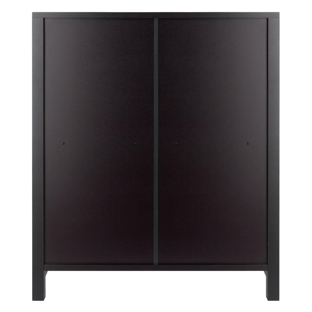Start2Finish 3-tier Terrace Storage Shelf in Espresso, 26 inches wide, showing its sturdy wooden frame and three spacious shelves.