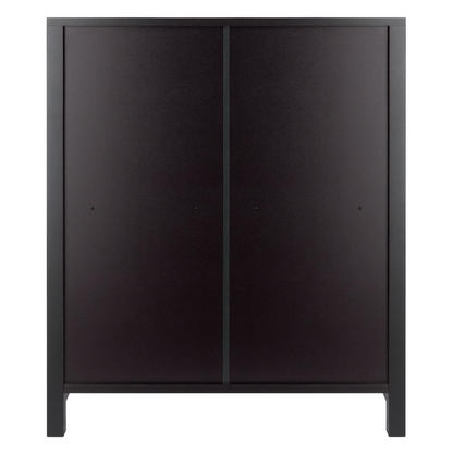 Start2Finish 3-tier Terrace Storage Shelf in Espresso, 26 inches wide, showing its sturdy wooden frame and three spacious shelves.