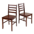 Start2Finish Hamilton 2-Piece Ladder Back Chair set, showing wooden chairs with ladder-style backrests and cushioned seats.