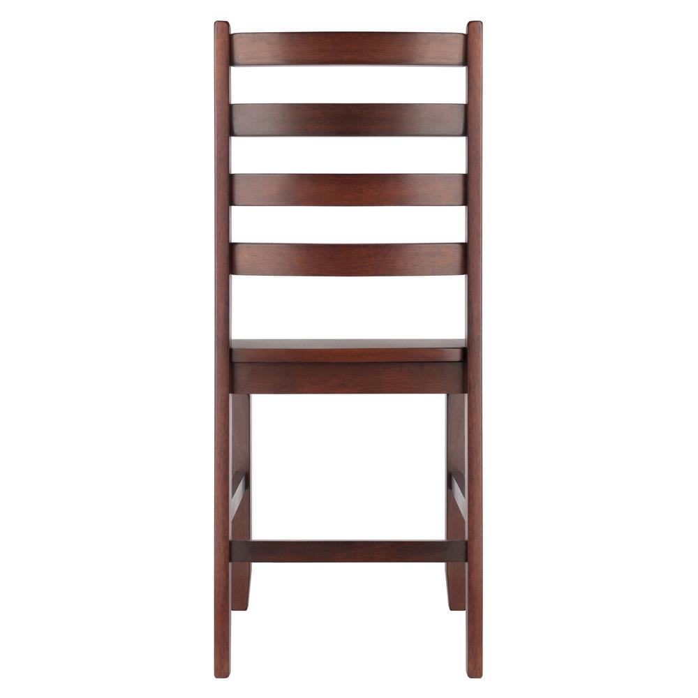 Start2Finish Hamilton 2-Piece Ladder Back Chair set with wooden legs and slatted backrests on a white background