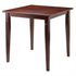 Start2Finish Kingsgate dining table with routed top and tapered wooden legs, showcasing a modern, sturdy furniture design.