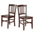 Start2Finish Madison 2-piece slat back chair set, wooden dining chairs with slatted backs and comfortable seats.