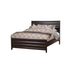 Black cherry finish Legacy Queen Panel Bed by Start2Finish, featuring a classic wooden headboard and footboard design.