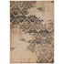Jewel Clara beige and olive 5x7.6 rug by Start2Finish showing intricate geometric patterns and textured fabric.