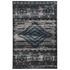 Vintage Aztek grey and charcoal 8x10 rug by Start2Finish featuring bold geometric patterns and traditional Aztec design.