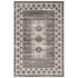 Vintage Buharra grey and charcoal 5x7.6 rug by Start2Finish, featuring a textured pattern in soft, neutral tones.