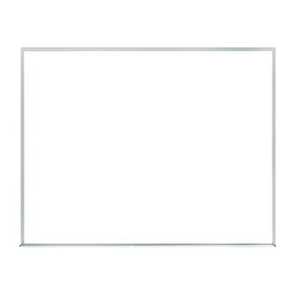 Start2Finish Ghent non-magnetic whiteboard with aluminum frame, 3 feet high and 5 feet wide, showing a clean white writing surface.
