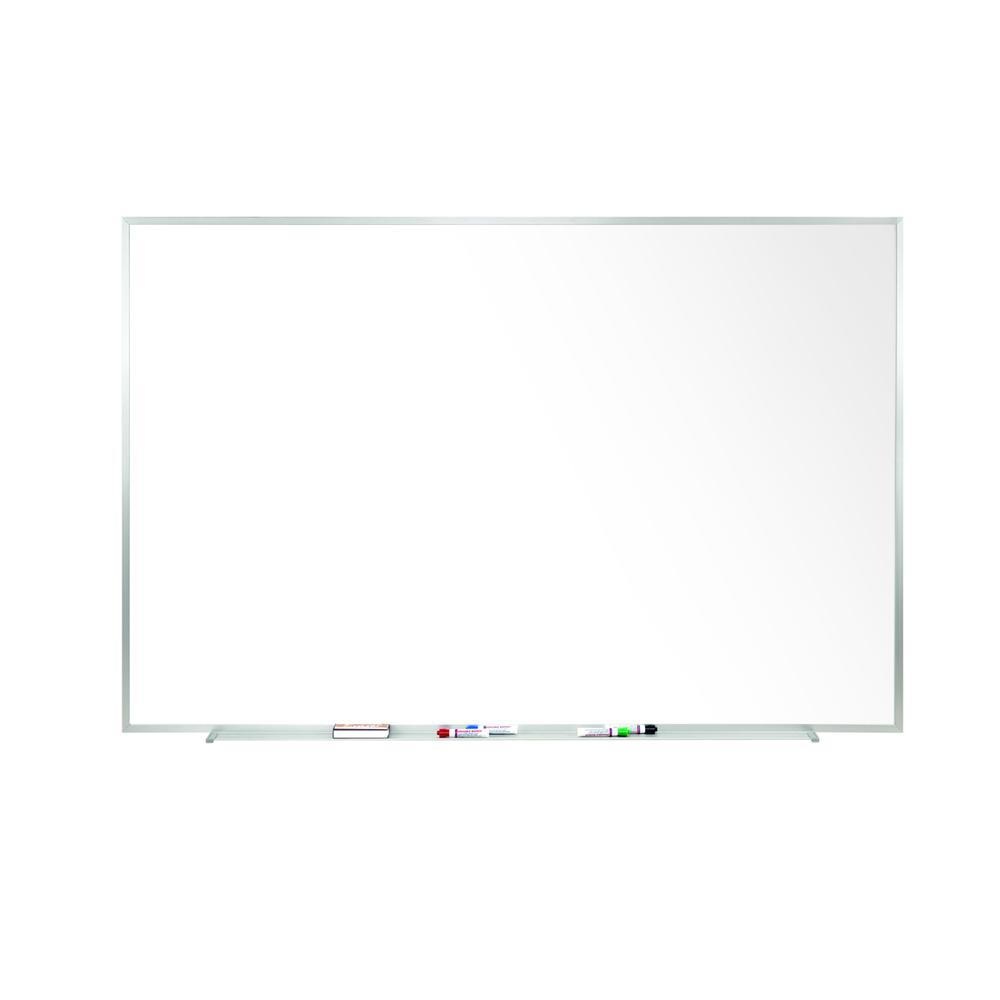 Start2Finish Ghent magnetic porcelain whiteboard with aluminum frame, 2 feet by 3 feet, ideal for office or classroom use