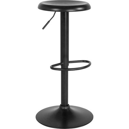 Adjustable height retro black barstool from Start2Finish with a sleek, vintage-inspired design and sturdy metal frame.