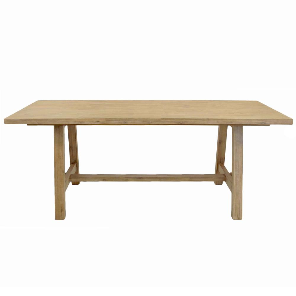 Rectangular Bedford dining table by Start2Finish, showcasing solid wood surface and sturdy legs in a modern furniture design.