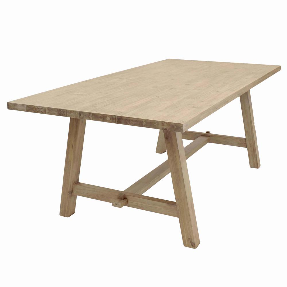 Start2Finish Bedford 79-inch rectangular dining table with wooden surface and sturdy legs, ideal for family meals and gatherings.