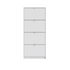 Bright white Start2Finish 4-drawer shoe cabinet with sleek design, ideal for organizing and storing footwear efficiently.