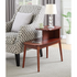 Start2Finish Maxwell Mid Century 2-Tier Chairside End Table with wooden finish and modern design, featuring two storage surfaces.