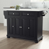 Start2Finish Alexandria stone top full size kitchen island with storage and wheels, featuring a sturdy wooden frame and spacious surface.
