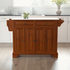 Start2Finish Lafayette stone top full size kitchen island cart with storage and sturdy furniture design.